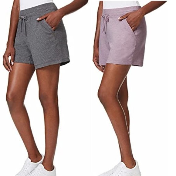 NWT 32 Degrees Womens Pull On Shorts 2 Pack Gym House Pajama Set  S M L 2XL $40 - Picture 1 of 2